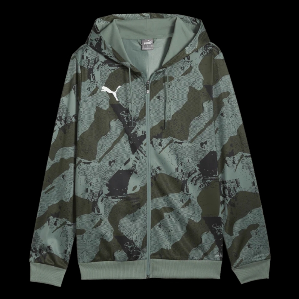 Puma Men's Camo Hoodie Jacket New Size Small